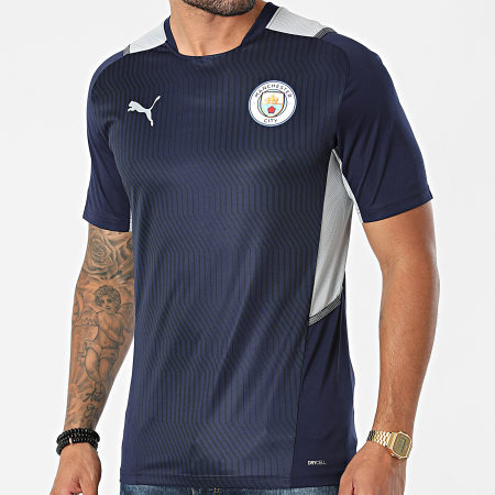 Puma - Tee Shirt De Sport Manchester City 764459 Bleu Marine
