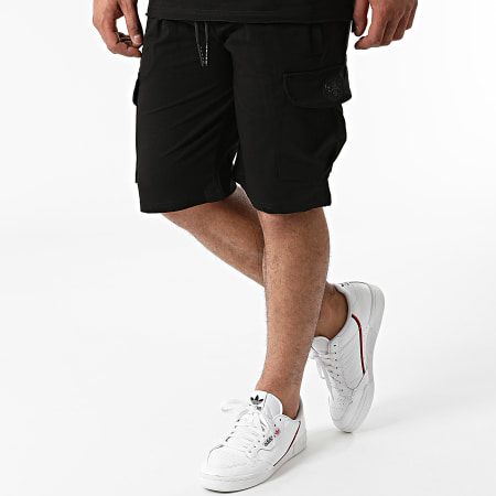 Zelys Paris - Pantaloncini da jogging oversize - Set di camicie nere