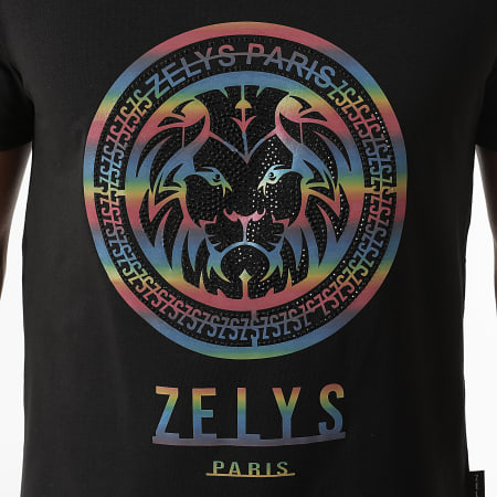 Zelys Paris - Tee Shirt Strass Lenox Noir