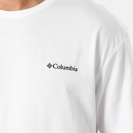 Columbia - Tee Shirt North Cascades 1834041 Blanc Noir