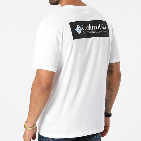 Columbia - Tee Shirt North Cascades 1834041 Blanc Noir