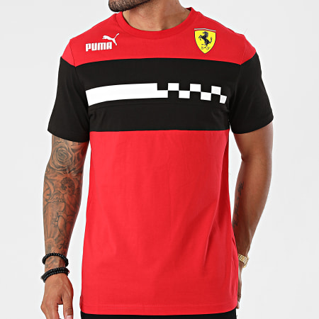 Puma - Tee Shirt Scuderia Ferrari Race 531653 Rouge Noir
