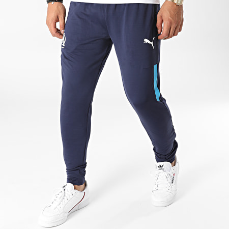 Puma - Pantalones de jogging OM Prematch 764865 Azul marino