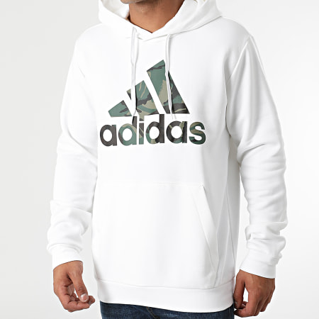 Adidas Sportswear - Sweat Capuche Camo H14672 Ecru