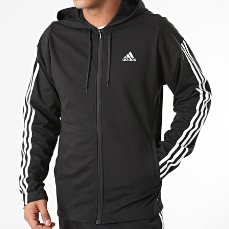 Adidas Sportswear - Ensemble De Survetement A Bandes Rib GM3827 Noir