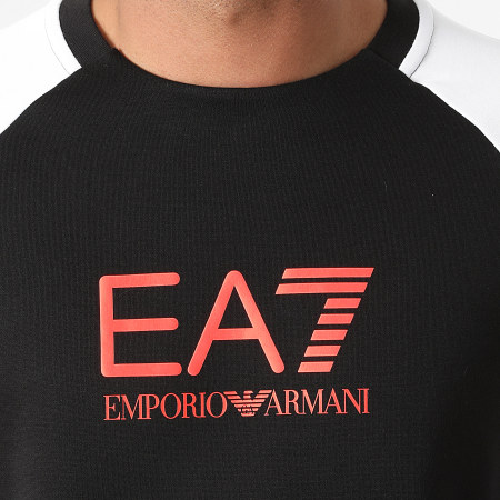 EA7 Emporio Armani - Sweat Crewneck 6KPM41-PJANZ Noir Blanc