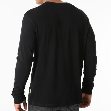 Kaporal - Tee Shirts Manches Longues Loby Noir