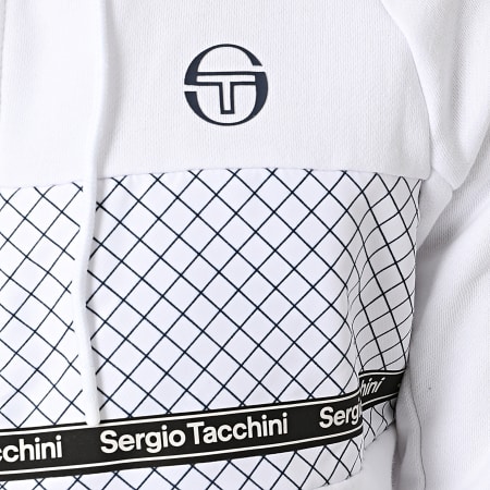 Sergio Tacchini - Sweat Zippé Capuche Nosmud 39337 Blanc