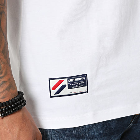 Superdry - Tee Shirt Corporate Logo M1011139 Blanc