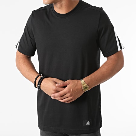 Adidas Sportswear - Tee Shirt A Bandes Future Icons 3 Stripes GR4094 Noir