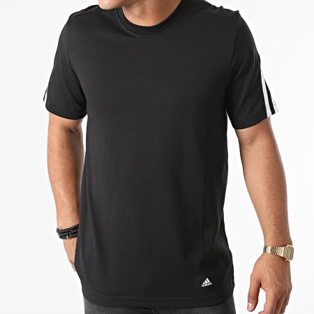 Adidas Performance - Camiseta Con Bandas Future Icons 3 Rayas GR4094 Negro