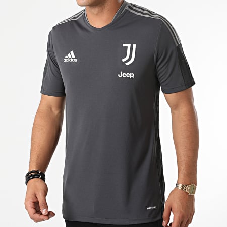 Adidas Sportswear - Tee Shirt De Sport A Bandes Juventus GR2938 Gris Anthracite