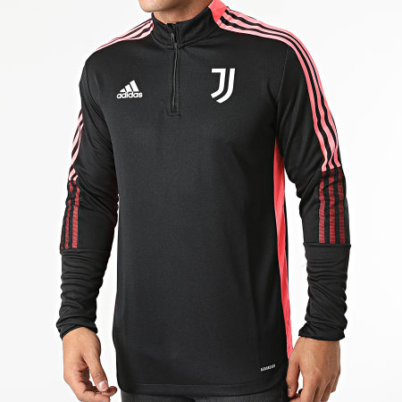 Adidas Sportswear - Sweat Col Zippé A Bandes Juventus HC4706 Noir