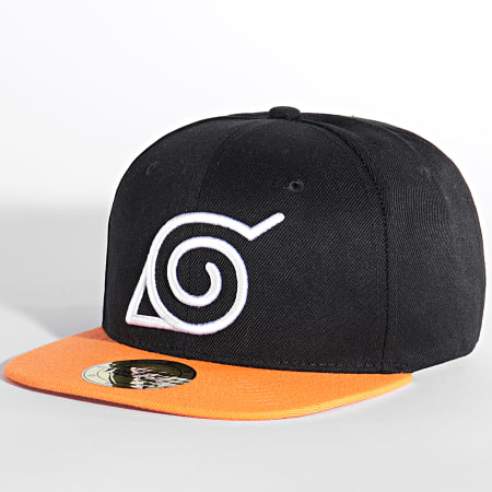 Naruto - Cappellino Symbol Snapback Nero Arancione