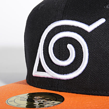 Naruto - Casquette Snapback Symbol Noir Orange