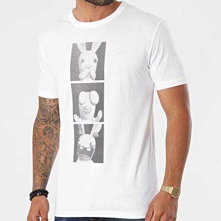 Lapins Crétins - Tee Shirt ABYTEX468 Blanc
