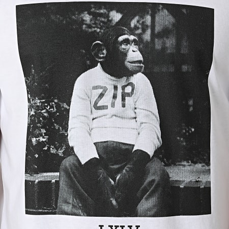 Luxury Lovers - Tee Shirt Influencer Chimp Blanc