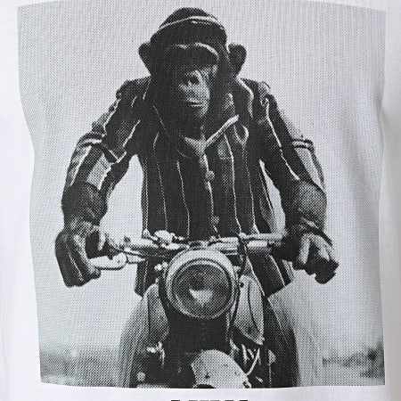 Luxury Lovers - Tee Shirt Rider Chimp Blanc