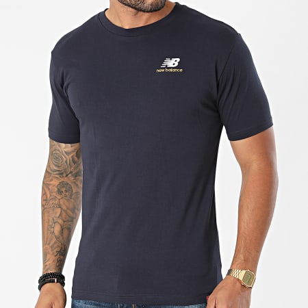 New Balance - Tee Shirt MT11592 Bleu Marine