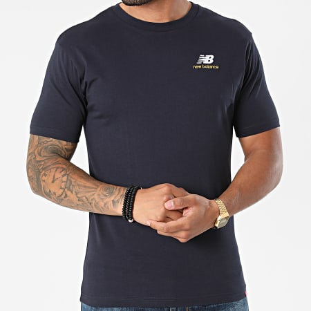 New Balance - Tee Shirt MT11592 Bleu Marine