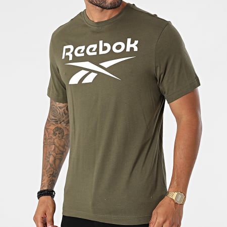 Reebok - Tee Shirt Reebok Identity Big Logo H60064 Vert Kaki