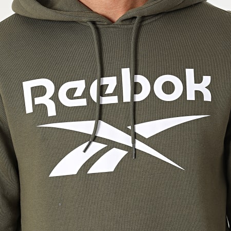 Reebok - Reebok Identity Felpa con cappuccio H60068 Verde Khaki