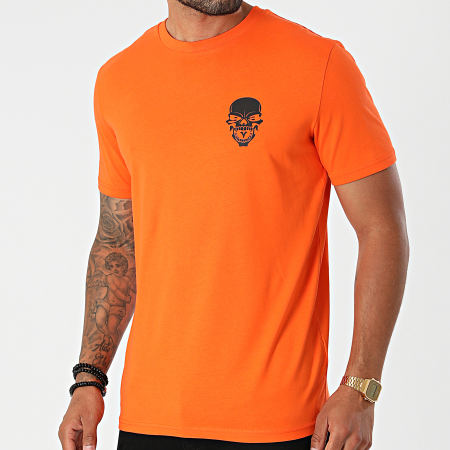 Untouchable - Tee Shirt Logo Orange Noir