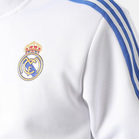 Adidas Sportswear - Veste Zippée A Bandes Real Madrid Anthem GR4270 Ecru