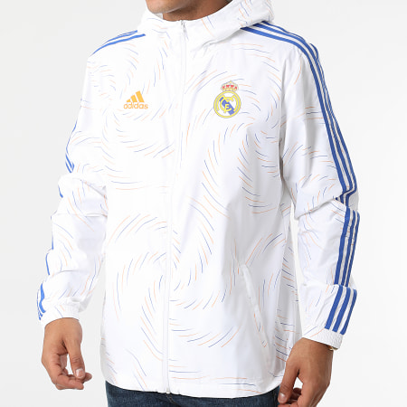 adidas - Coupe-Vent A Capuche Real Madrid GR4274 Ecru