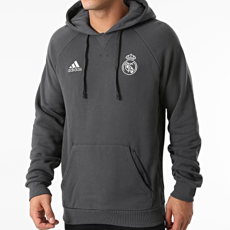 adidas - Sweat Capuche Real Madrid GR4276 Gris Anthracite