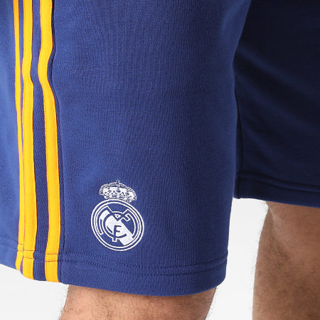 Adidas Sportswear - Short Jogging A Bandes Real Madrid 3 Stripes GR4244 Bleu Marine