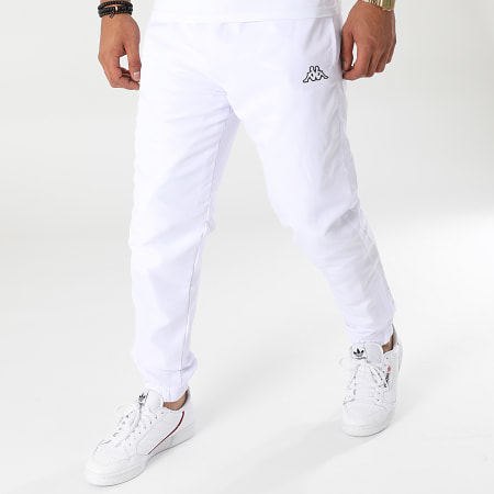 Kappa Krismano 304WRQ0 Pantaloni da jogging bianchi Ryses