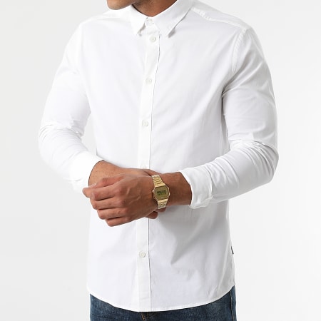 Solid - Chemise Manches Longues Tyler 21103247 Ecru