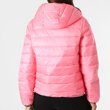 Tommy Jeans - Doudoune Capuche Femme Quilted Tape 9350 Rose
