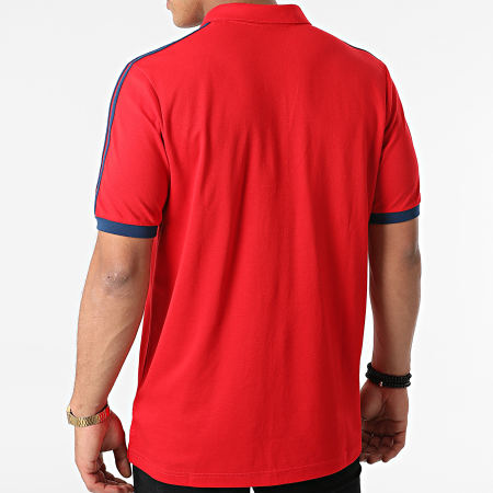 adidas - Polo Manches Courtes A Bandes Arsenal FC 3 Stripes GR4206 Rouge