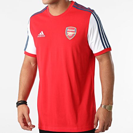 Adidas Performance - Tee Shirt A Bandes Arsenal FC GV5168 Rouge