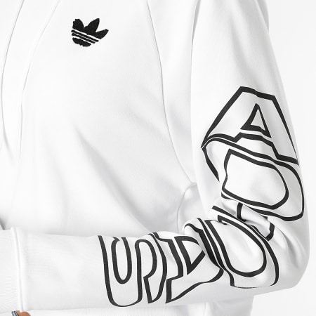 Adidas Originals - Sweat Capuche Crop Femme H20236 Blanc