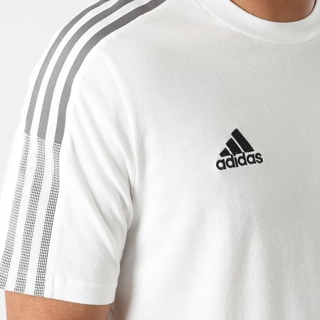 adidas - Tee Shirt De Sport A Bandes Juventus GR2971 Ecru