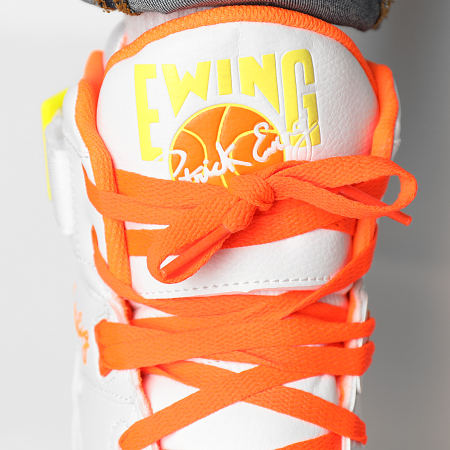 Ewing Athletics - Baskets 33 Hi 1BM01117 White Shocking Orange Lemon Tonic