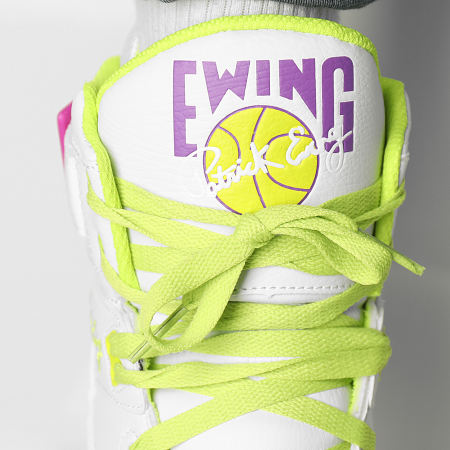 Ewing Athletics - Baskets 33 Hi 1BM01117 White Lime Punch Dewberry