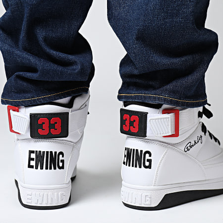 Ewing Athletics - Baskets Montantes Ewing 33 Hi 1BM01117 White Black Chinese Red
