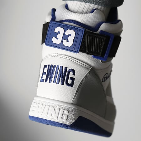 Ewing Athletics - Baskets 33 Hi 1BM01117 White Highrise Mazarine Blue