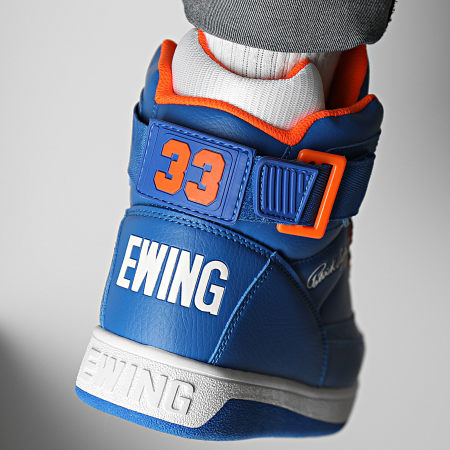 Ewing Athletics - Baskets 33 Hi 1BM00640 Prince Blue Vibrant Orange White