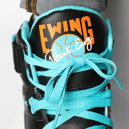 Ewing Athletics - Baskets 33 Hi 1BM01117 Black Scuba Blue Vibrant Orange