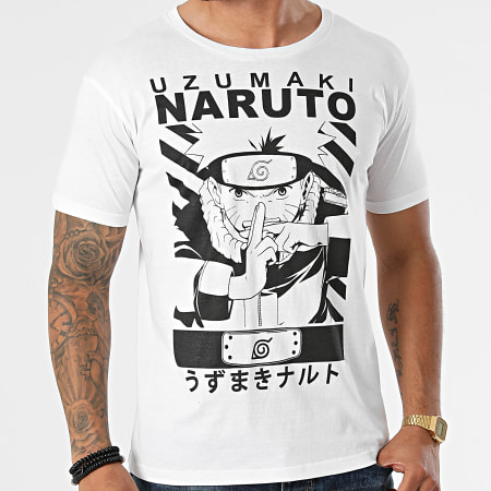 Naruto - Tee Shirt MENARUTTS052 Blanc