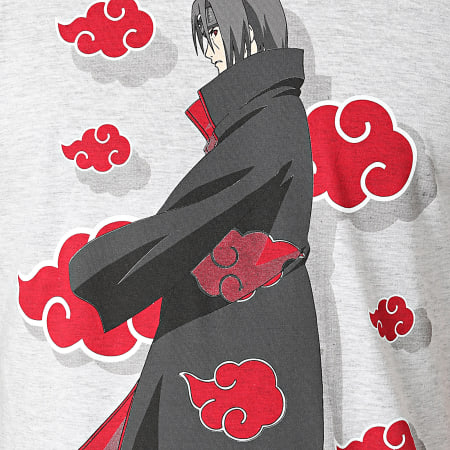 Naruto - Tee Shirt MENARUTTS028 Gris Chiné