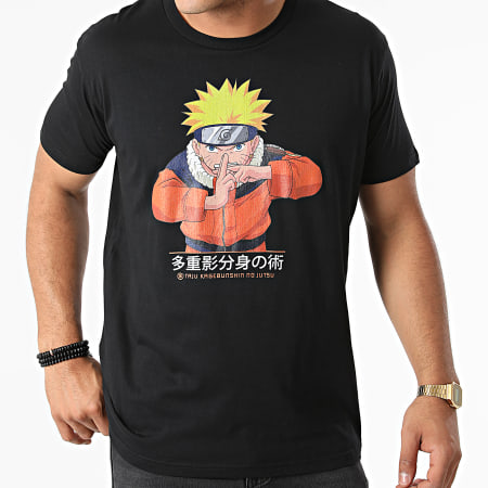 Naruto - MENARUTTS008 Camiseta negra