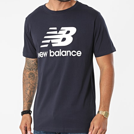 New Balance - Tee Shirt MT01575 Bleu Marine