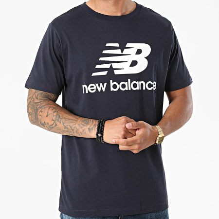New Balance - Tee Shirt MT01575 Bleu Marine