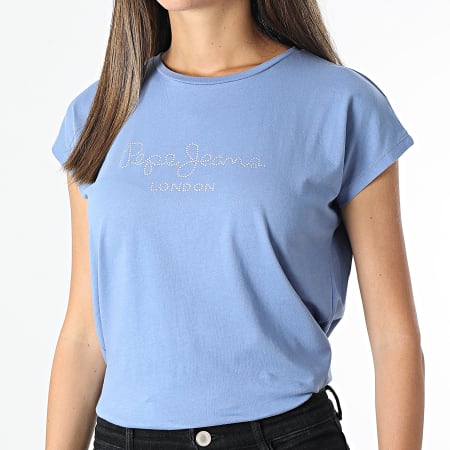 Pepe Jeans - Tee Shirt Femme Bonnie Bleu Clair